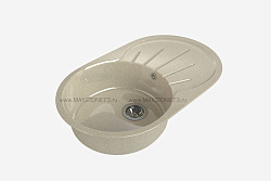MAXSTONE Мойка глянцевая MS-5 (ванильный камень) 735*450*215
